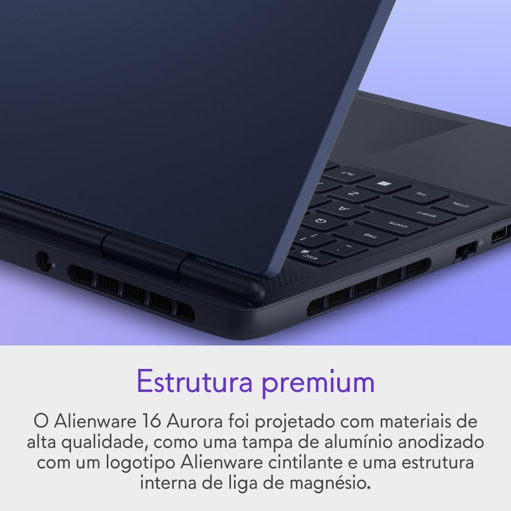 Notebook Gamer Alienware Aurora AC16-C5210H-A10 - Intel Core 5, NVIDIA RTX 3050, 16GB RAM, 512GB SSD, LED Full HD 120Hz, Windows 11