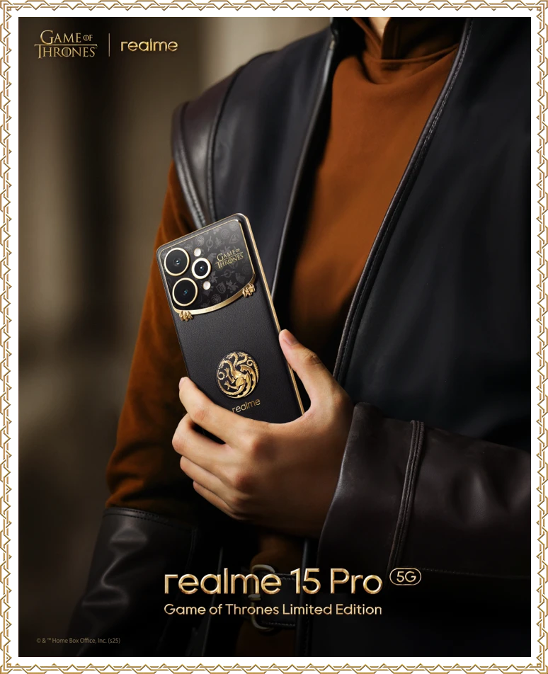 Realme 15 Pro Game of Thrones: o smartphone que traz os sete reinos para o seu bolso