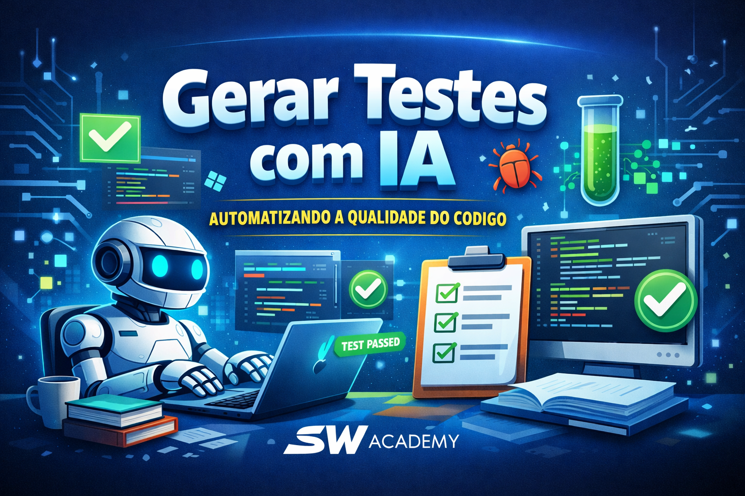 Aprenda como gerar testes de software com IA
